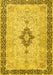 Medallion Yellow Traditional Rug, tr4221yw