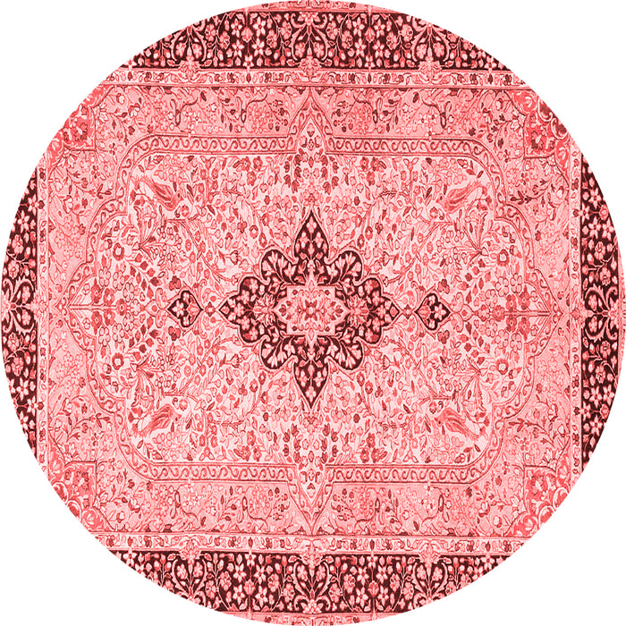 Medallion Red Traditional Rug, tr4221red