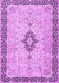 Medallion Purple Traditional Rug, tr4221pur