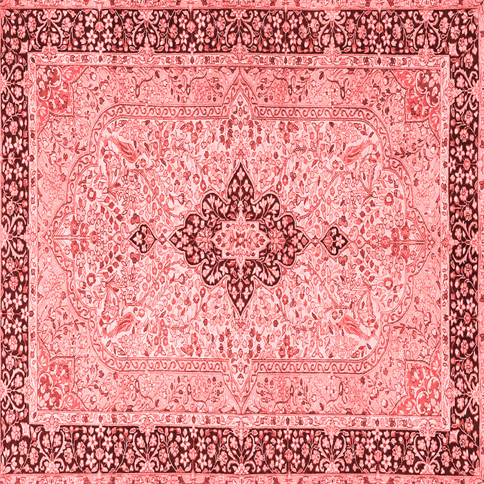 Medallion Red Traditional Rug, tr4221red