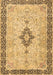 Medallion Brown Traditional Rug, tr4221brn