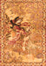 Animal Orange Traditional Rug, tr4222org