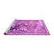 Sideview of Machine Washable Animal Purple Traditional Area Rugs, wshtr4222pur