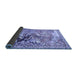 Sideview of Animal Blue Traditional Rug, tr4222blu