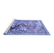 Sideview of Machine Washable Animal Blue Traditional Rug, wshtr4222blu