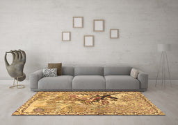 Machine Washable Animal Brown Traditional Rug in a Living Room,, wshtr4222brn