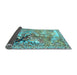 Sideview of Animal Light Blue Traditional Rug, tr4222lblu