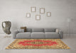 Machine Washable Persian Brown Traditional Rug in a Living Room,, wshtr4223brn