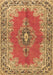 Machine Washable Persian Brown Traditional Rug, wshtr4223brn