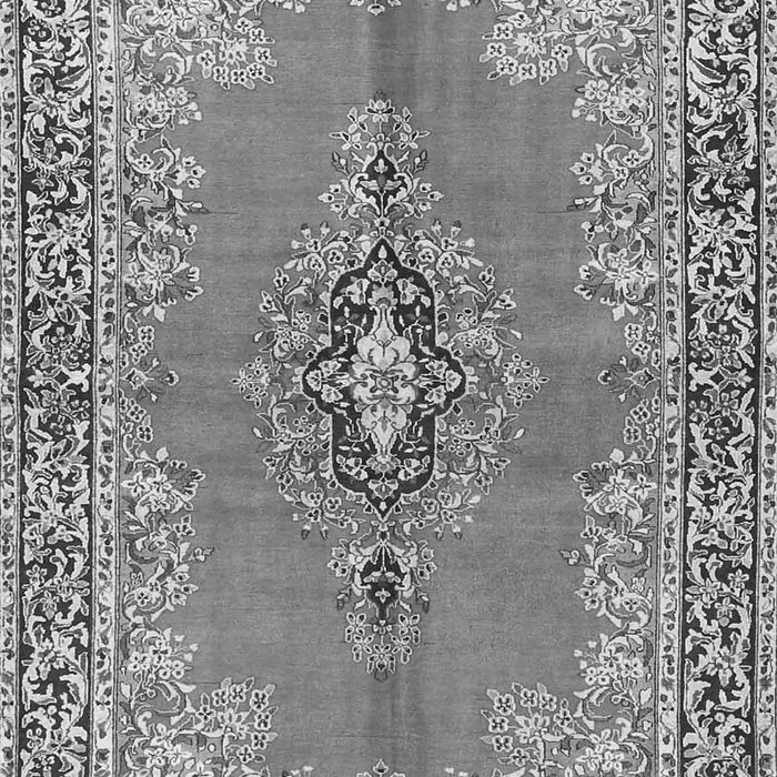 Serging Thickness of Machine Washable Persian Gray Traditional Rug, wshtr4223gry