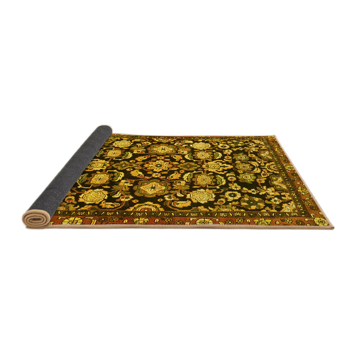 Sideview of Persian Yellow Traditional Rug, tr4224yw