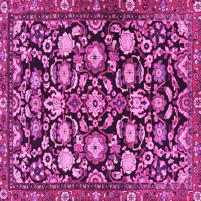Square Persian Pink Traditional Rug, tr4224pnk