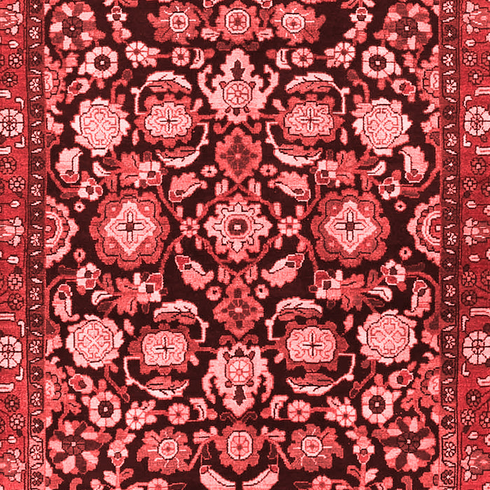 Machine Washable Persian Red Traditional Rug, wshtr4224red
