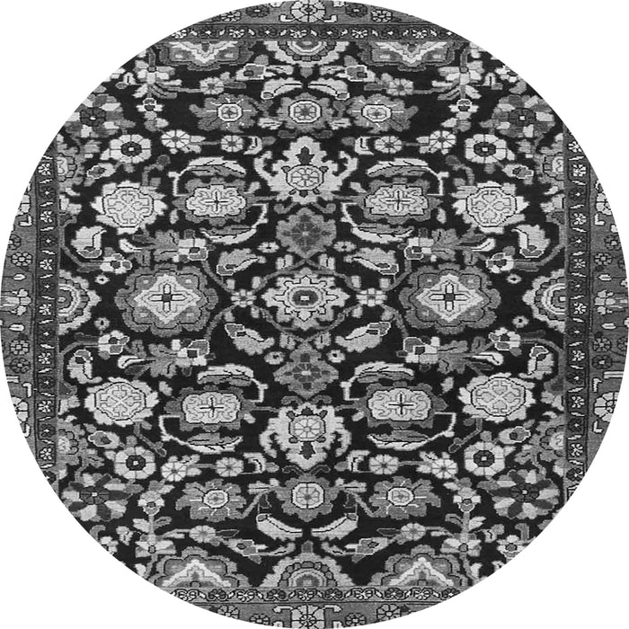 Machine Washable Persian Gray Traditional Rug, wshtr4224gry