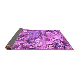 Sideview of Animal Purple Traditional Rug, tr4225pur
