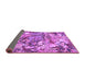 Sideview of Animal Purple Traditional Rug, tr4225pur