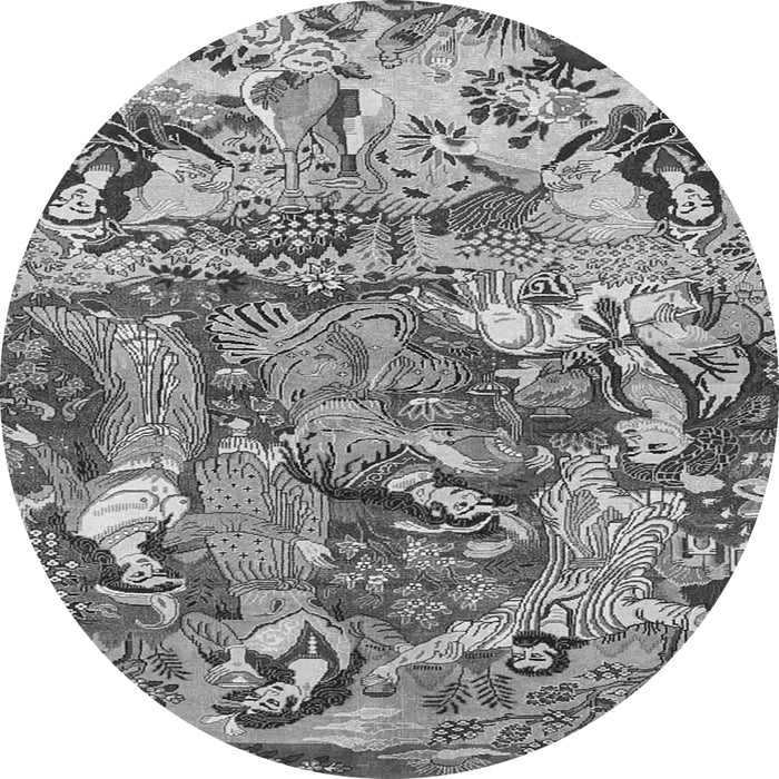 Machine Washable Animal Gray Traditional Rug, wshtr4225gry