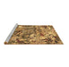 Sideview of Machine Washable Animal Brown Traditional Rug, wshtr4225brn