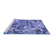 Sideview of Machine Washable Animal Blue Traditional Rug, wshtr4225blu