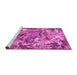 Sideview of Machine Washable Animal Pink Traditional Rug, wshtr4225pnk