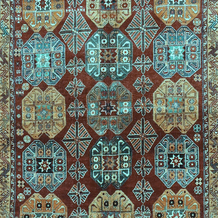Machine Washable Persian Light Blue Traditional Rug, wshtr4226lblu