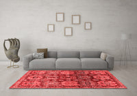 Machine Washable Persian Red Traditional Rug, wshtr4226red