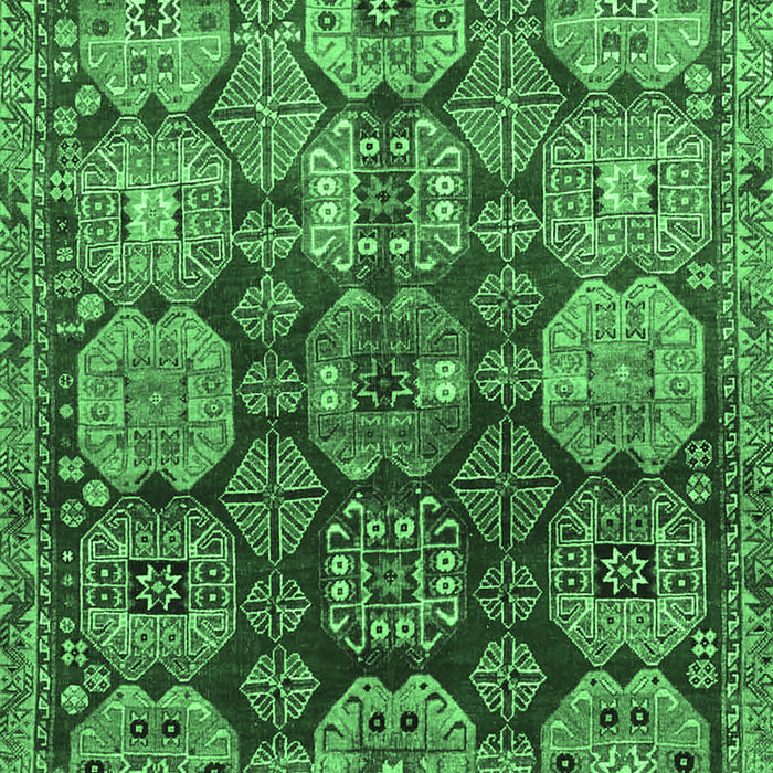 Machine Washable Persian Emerald Green Traditional Area Rugs, wshtr4226emgrn