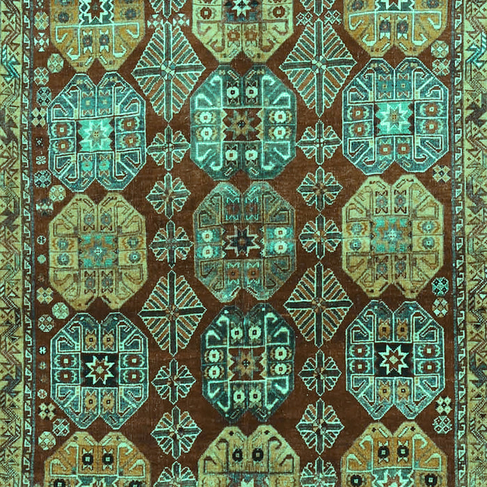 Machine Washable Persian Turquoise Traditional Area Rugs, wshtr4226turq