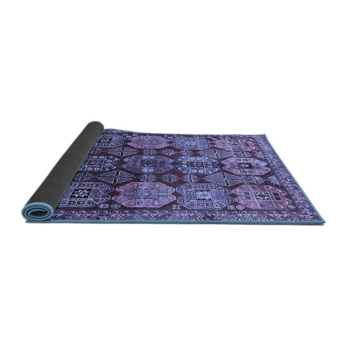 Sideview of Persian Blue Traditional Rug, tr4226blu