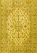 Machine Washable Persian Yellow Traditional Rug, wshtr4227yw