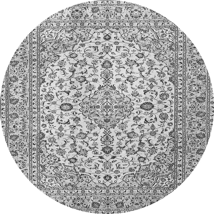 Machine Washable Persian Gray Traditional Rug, wshtr4227gry