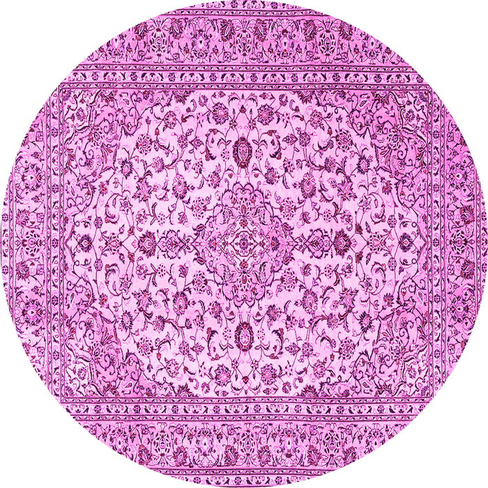 Round Persian Pink Traditional Rug, tr4227pnk
