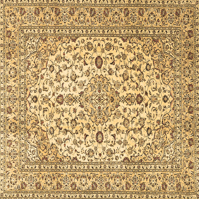 Square Machine Washable Persian Brown Traditional Rug, wshtr4227brn