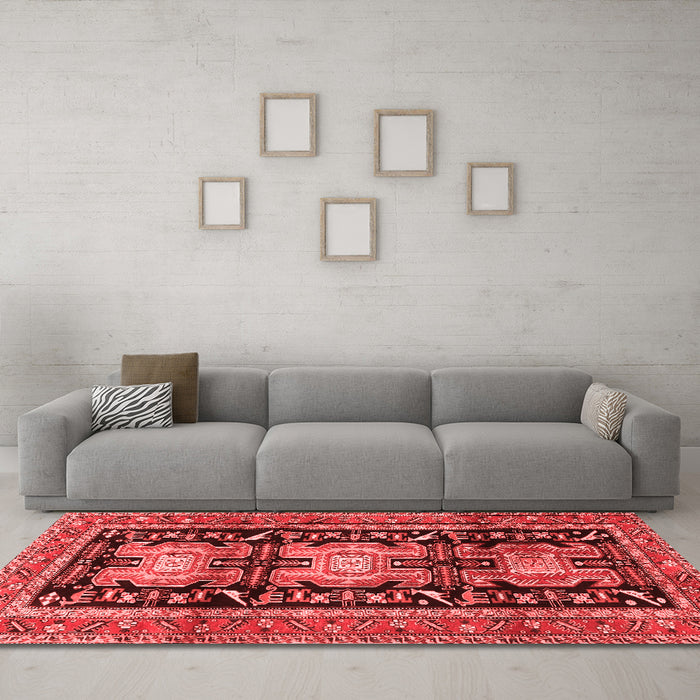 Traditional Red Washable Rugs