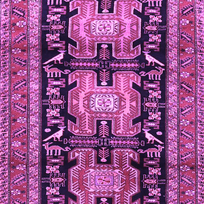 Machine Washable Persian Purple Traditional Area Rugs, wshtr4228pur