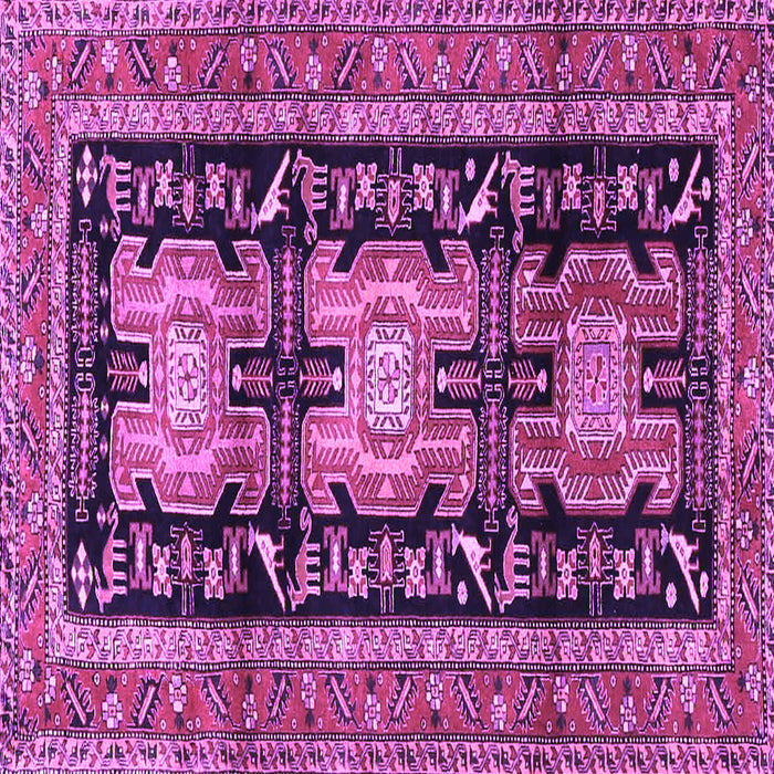 Square Persian Purple Traditional Rug, tr4228pur