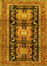 Machine Washable Persian Yellow Traditional Rug, wshtr4228yw