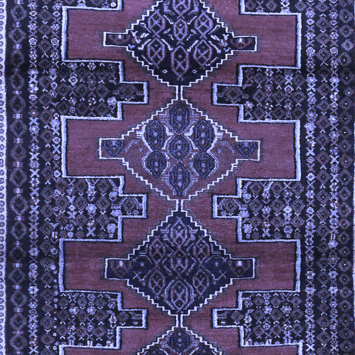 Machine Washable Persian Blue Traditional Rug, wshtr4229blu