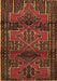 Machine Washable Persian Brown Traditional Rug, wshtr4229brn