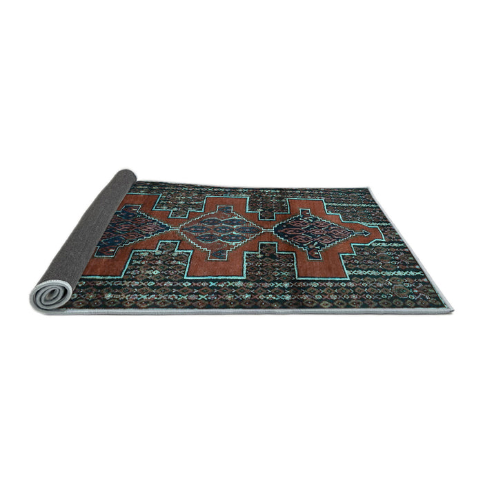 Sideview of Persian Light Blue Traditional Rug, tr4229lblu