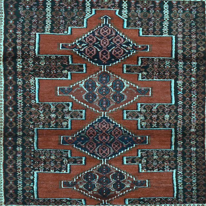 Square Persian Light Blue Traditional Rug, tr4229lblu