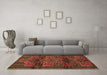 Machine Washable Persian Brown Traditional Rug in a Living Room,, wshtr4229brn