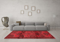 Machine Washable Persian Red Traditional Rug, wshtr4229red