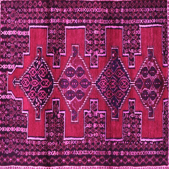 Square Machine Washable Persian Pink Traditional Rug, wshtr4229pnk