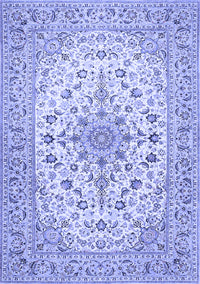 Medallion Blue Traditional Rug, tr422blu