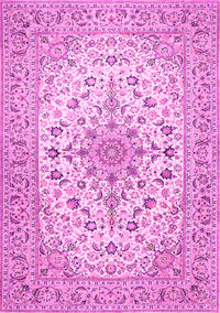 Medallion Pink Traditional Rug, tr422pnk