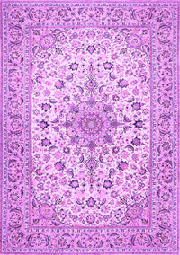 Medallion Purple Traditional Rug, tr422pur