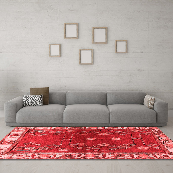 Traditional Red Washable Rugs