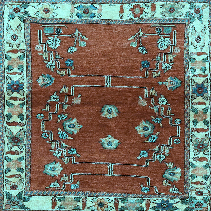 Square Persian Light Blue Traditional Rug, tr4230lblu