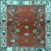 Square Persian Light Blue Traditional Rug, tr4230lblu